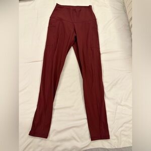 Maroon Colorfulkoala Leggings